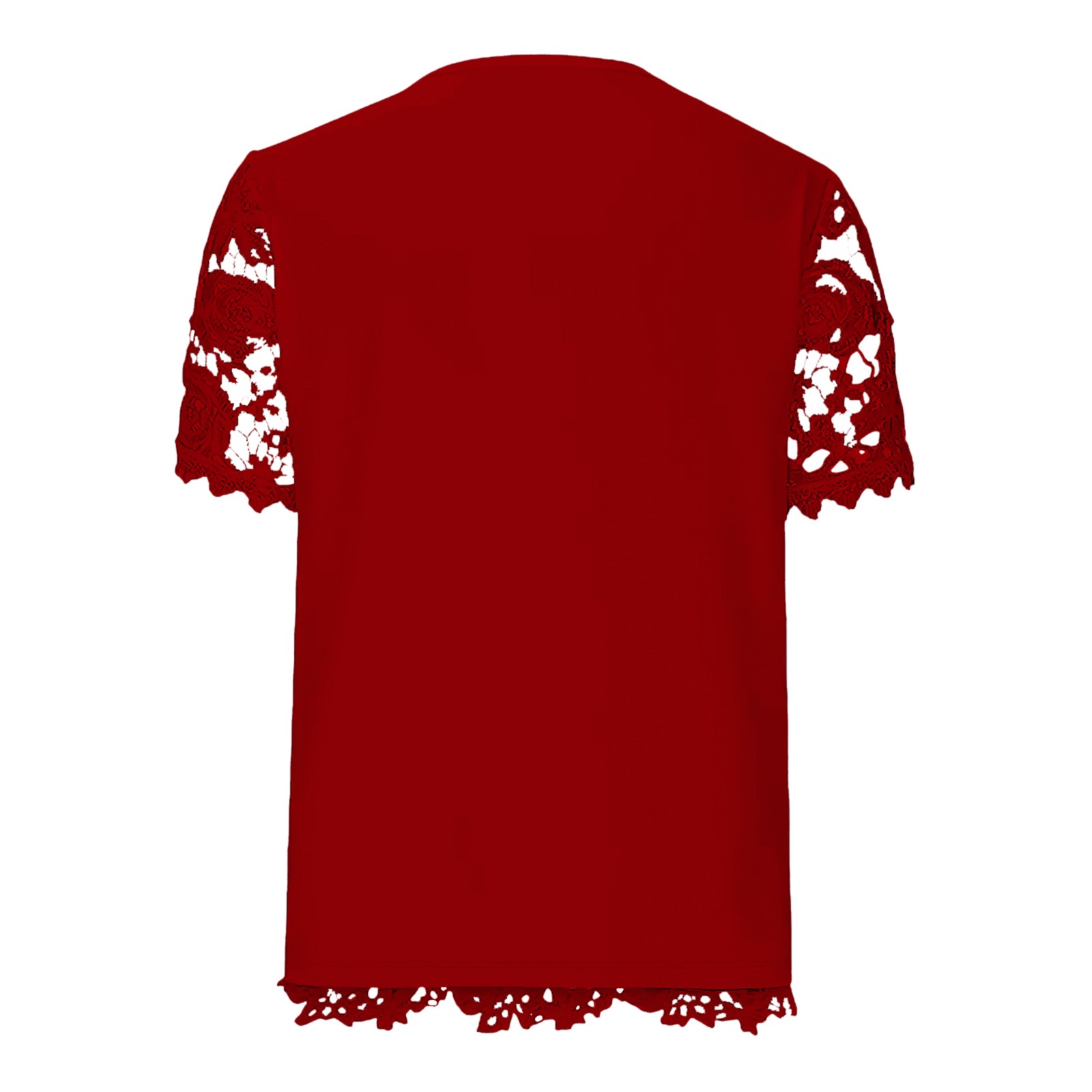 thumbnail image 5 of Camiseta de verano sin mangas holgada con cuello cuadrado y pliegues para mujer - Camiseta informal con dobladillo curvo - Mezcla de poliéster y spandex, 5 of 5